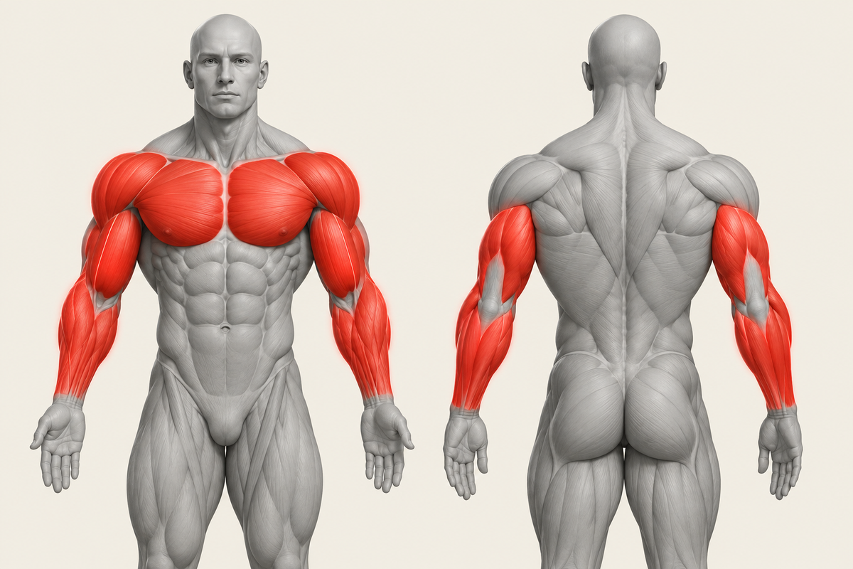 The muscles this trainer works